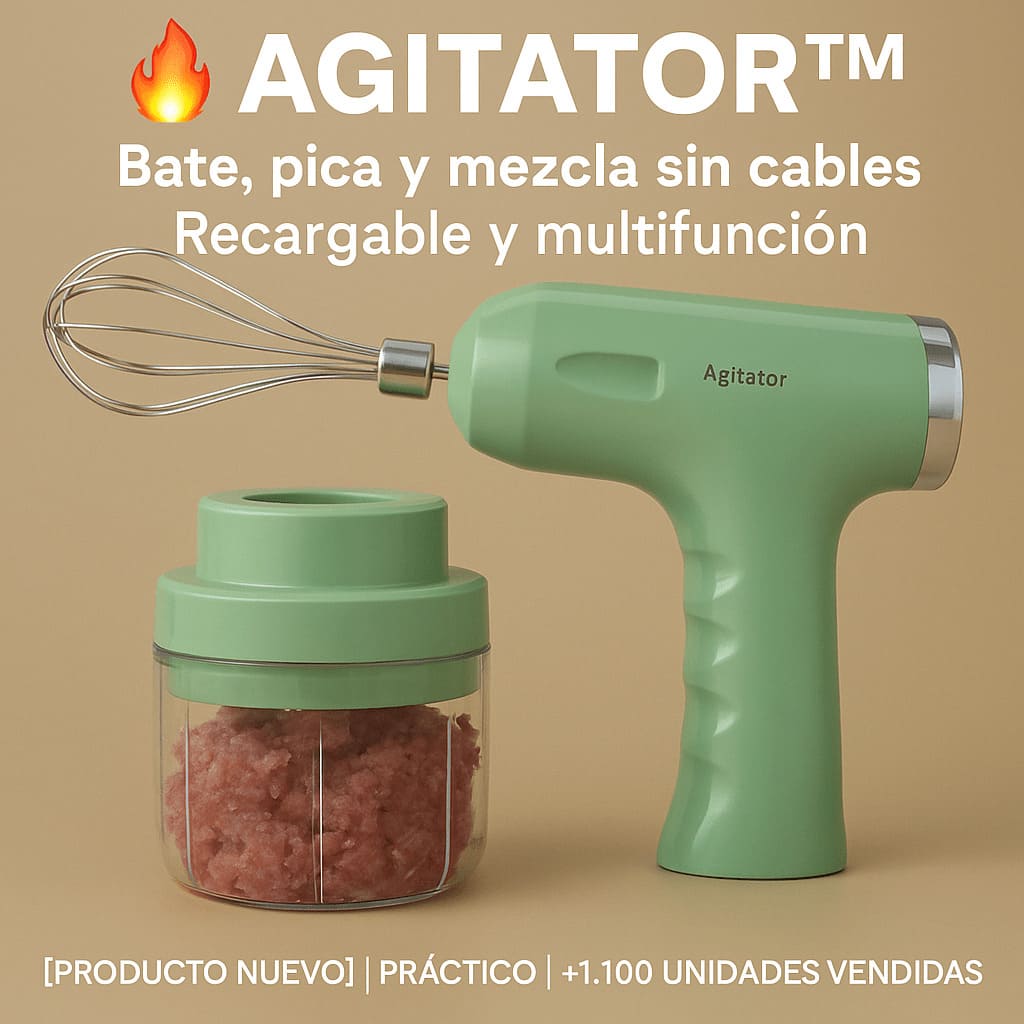 AGITATOR™ – LA MINI BATIDORA 3 EN 1 QUE REVOLUCIONA TU COCINA