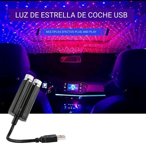 Luz Led De Estrellas Usb Auto