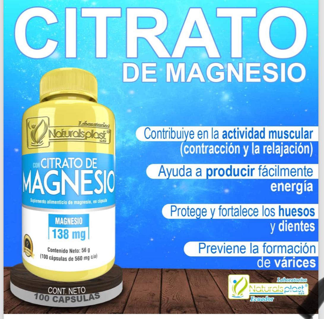 Citrato De Magnesio 100cap
