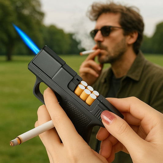 Encendedor Premium 2 en 1 con Estuche Integrado – Estilo y Potencia en tu Bolsillo
