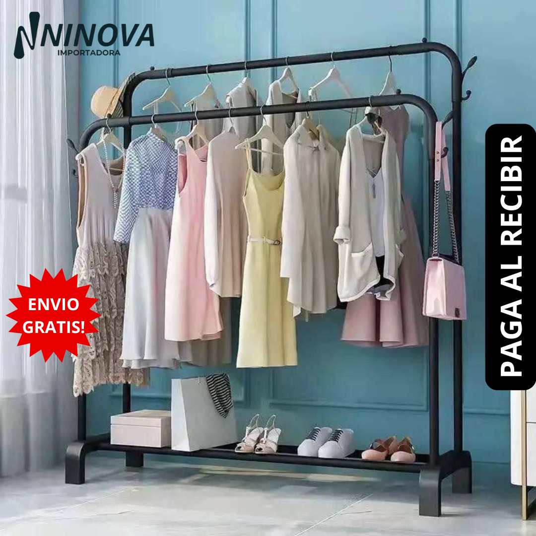 Perchero De Ropa Doble Reforzado